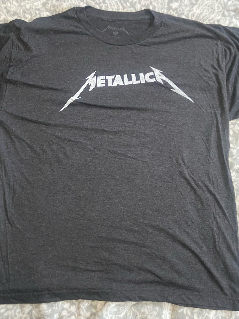 Heather Gray Metallica Band T-Shirt XXL